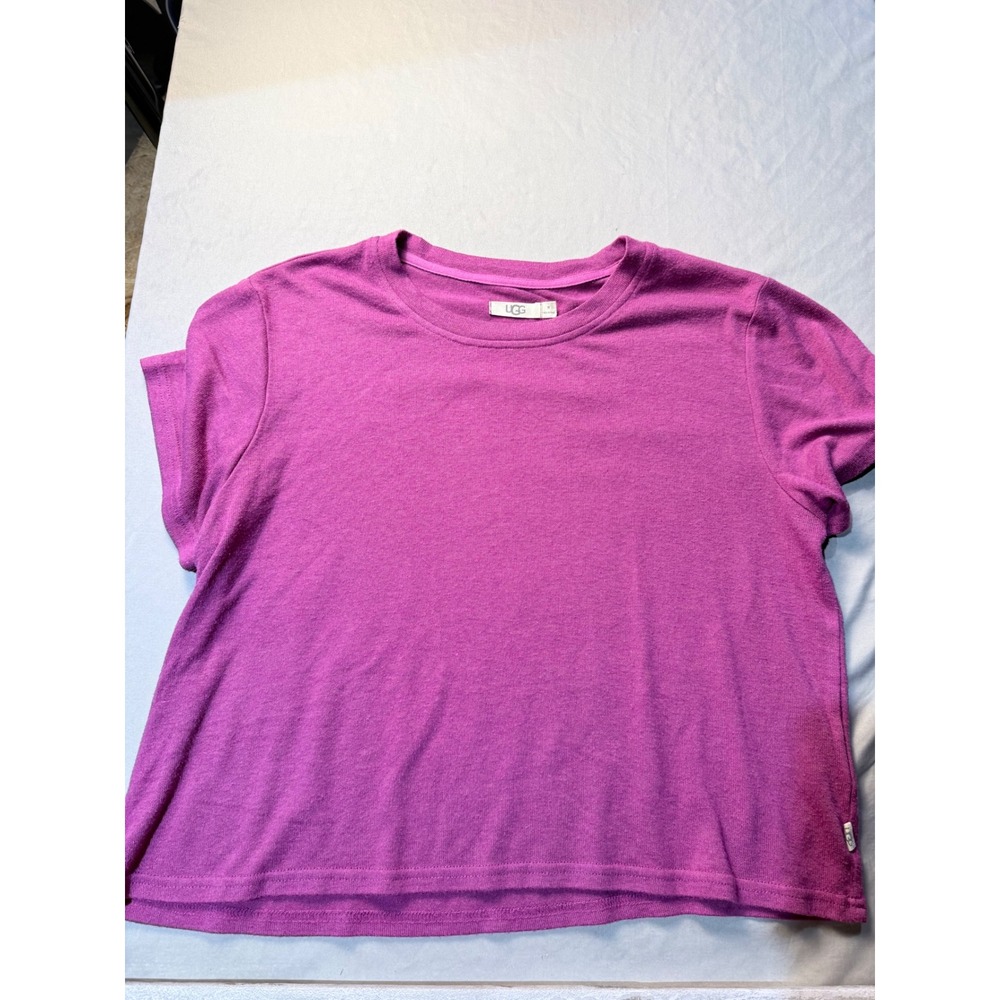 UGG Relaxed Knit Lounge Tee Magenta Purple EcoVero Viscose‎ Top